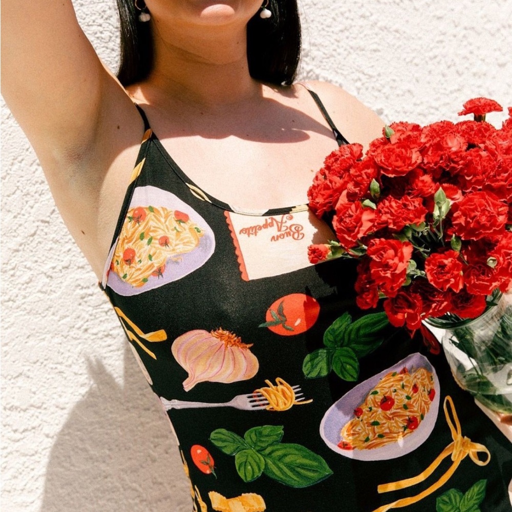 Lisa Says Gah Pasta Dress || Sofia Slip NWT